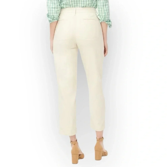 J. Crew Cotton Camp Pant Cream Size 4 - Picture 3 of 11